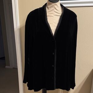 Eileen Fisher Black Velvet Top